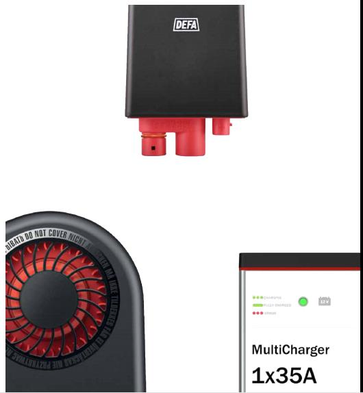 New Energy Defa Universal Emergency Fast Charger Warmup Heater 12A 20A 35A Wireless Lead Acid Electric Vehicle EV Charger Battery for Car Multicharger System