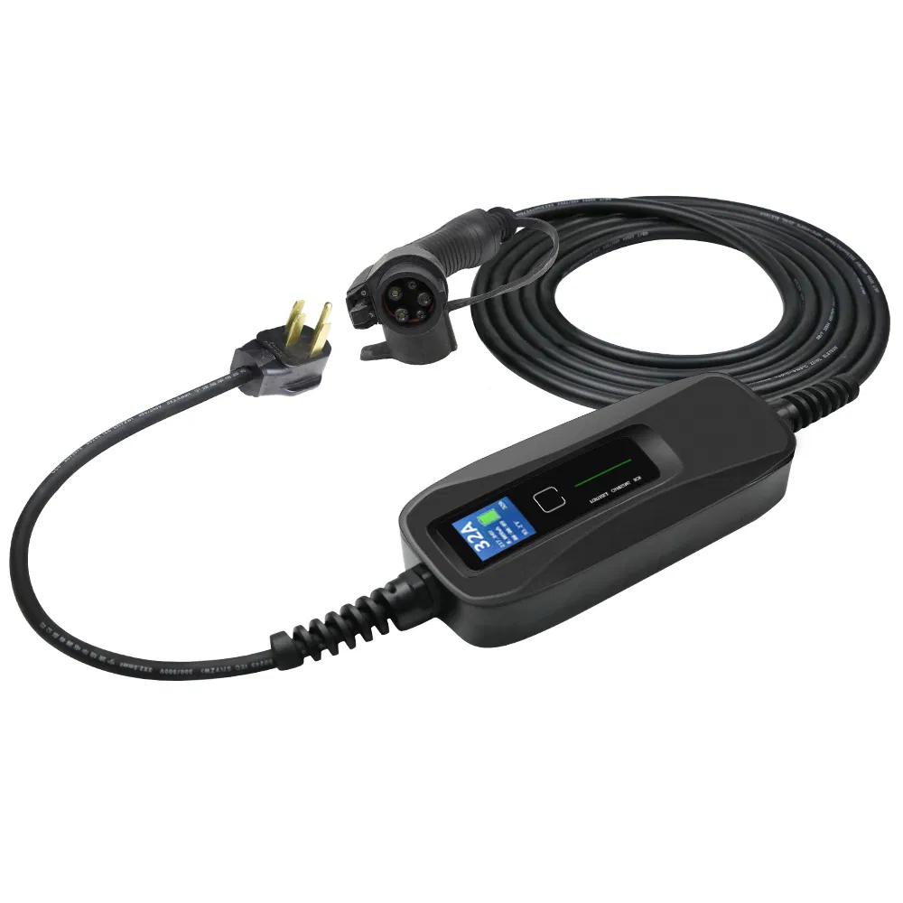 32A SAE J1772 Level 2 Portable EV Charger with NEMA14-50 Plug