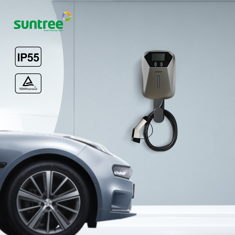 Suntree Mode 3 22kw-32A 3 Phase Type2 EV Charger Level 2 Electric Vehicle Charging Station Diamond Style