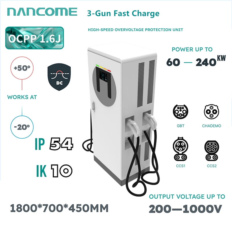 High Quality CCS to Chademo Outdoor DC Fast Car Level 3 Charger EV Charging Station