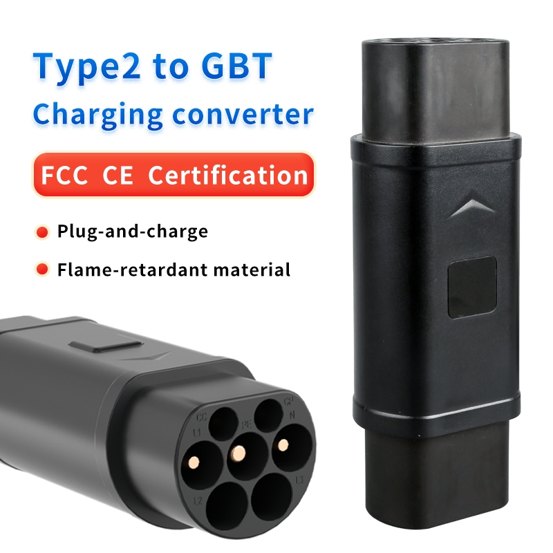 Type2 to Gbt AC EV Charging Adapter for Chinese Electric Vehicles IEC62196 Compatible Evse Connector
