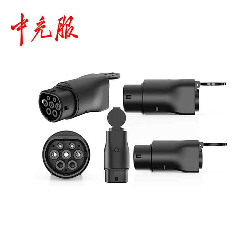 Zhongchongfu Type2 to V2l Discharger Easy-Plug EV to Device Power Link with Compact Cable Strong Contacts and Fast Setup for Seamless Operation