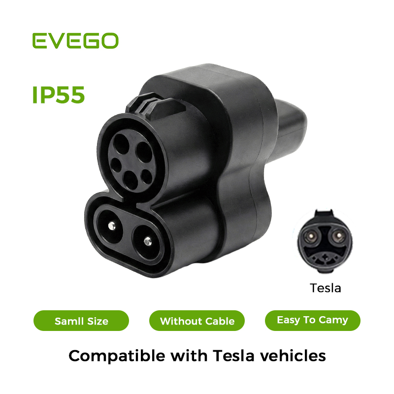 EV Charger Connector Convertor CCS1&J1772 Tesla Charging Adapter