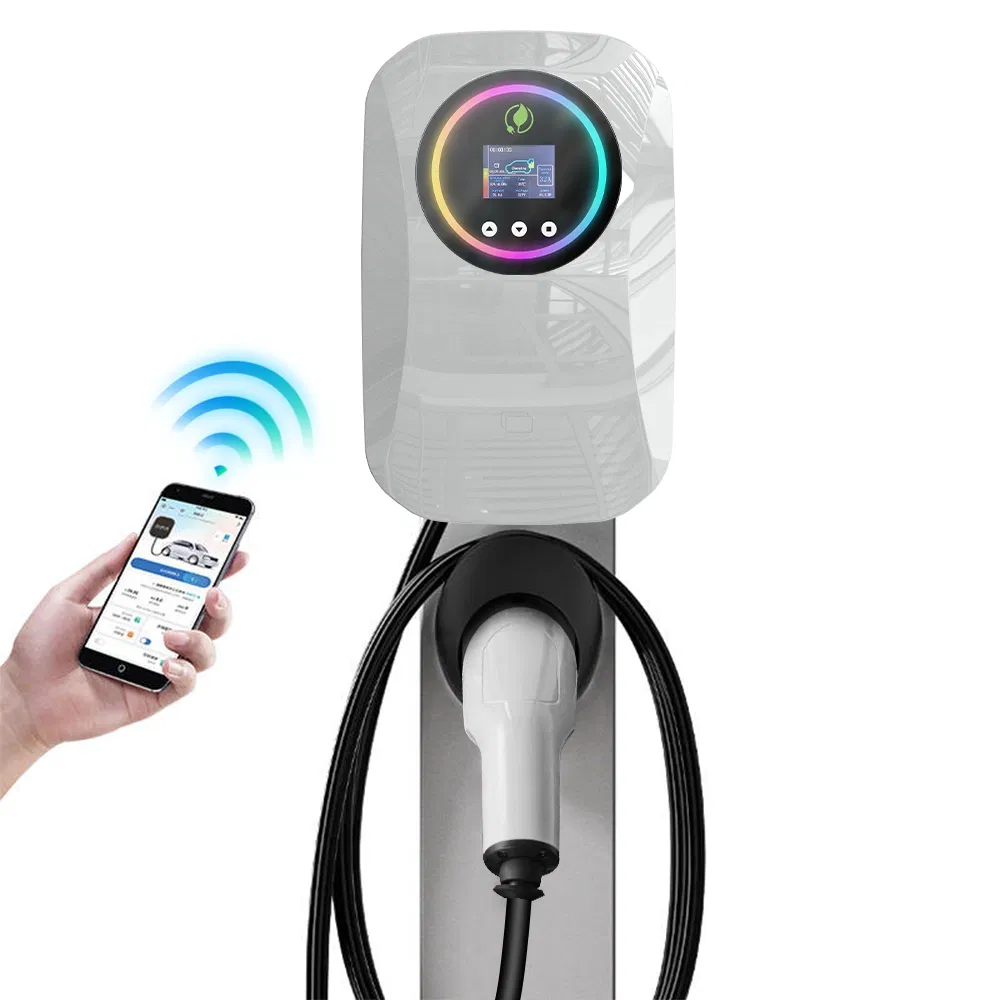 22kw Type2 EV Charger Wallbox 3-Phase Commercial Charging Station for EV Fleet &amp; Public Operation