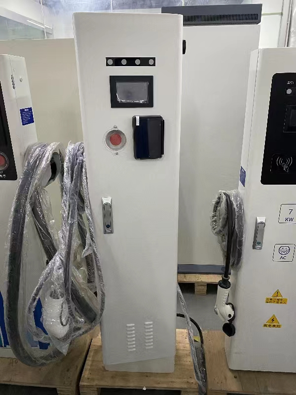 22kw Type1 Type2 1port Floor Mounted AC EV Charger SAE J1772 Charger Gbt Chademo Fast Car Charging Station Public Infrastructure