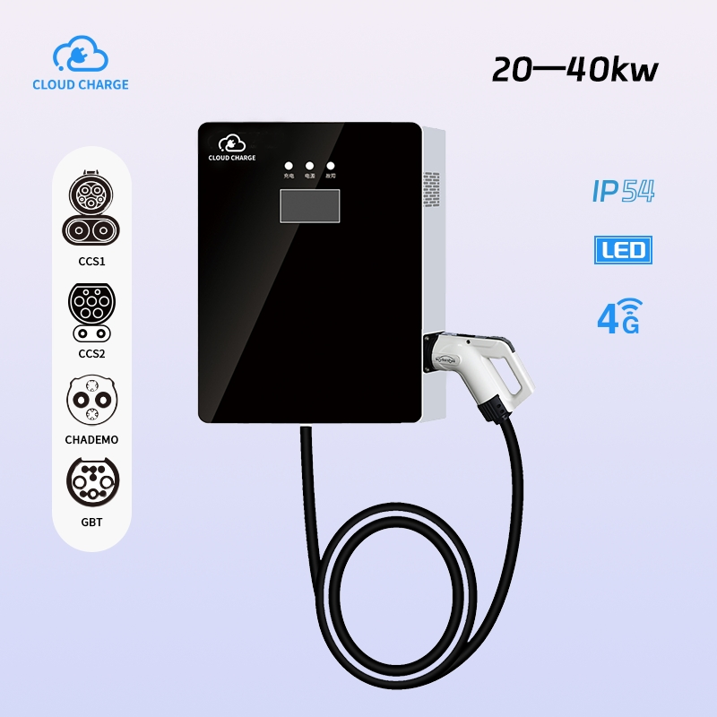 Cloudcharge Professional Easy Installation Zero-Emission Workplace 20 30 40kw DC EV Electric Vehicle Car Charger Charge Charging Station