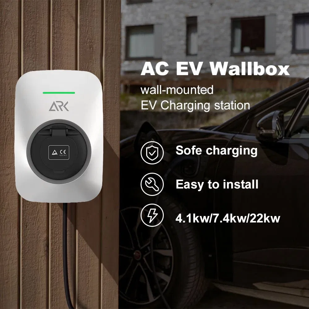 Home Use 32 AMP Wall Charger Level 2 SAE J1772 EV Charging Station EV Charger Can Remote Control