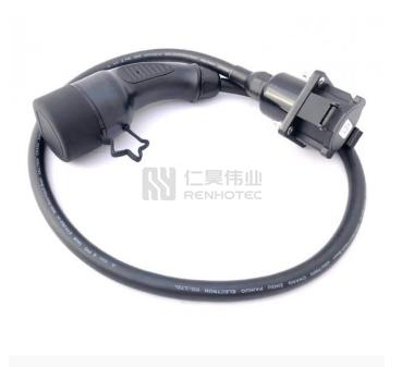EV Charger Connector Cable Type 1 Male Socket to Type 2 Female Charging Plug Adapter 16A / 32A IEC 62196 Standard Electric Vehicle Car Accessories 1 Meter
