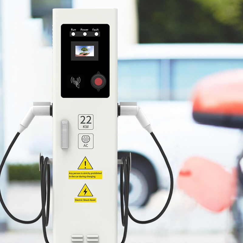 22kw Type1 Type2 1port Floor Mounted AC EV Charger SAE J1772 Charger Gbt Chademo Fast Car Charging Station Public Infrastructure