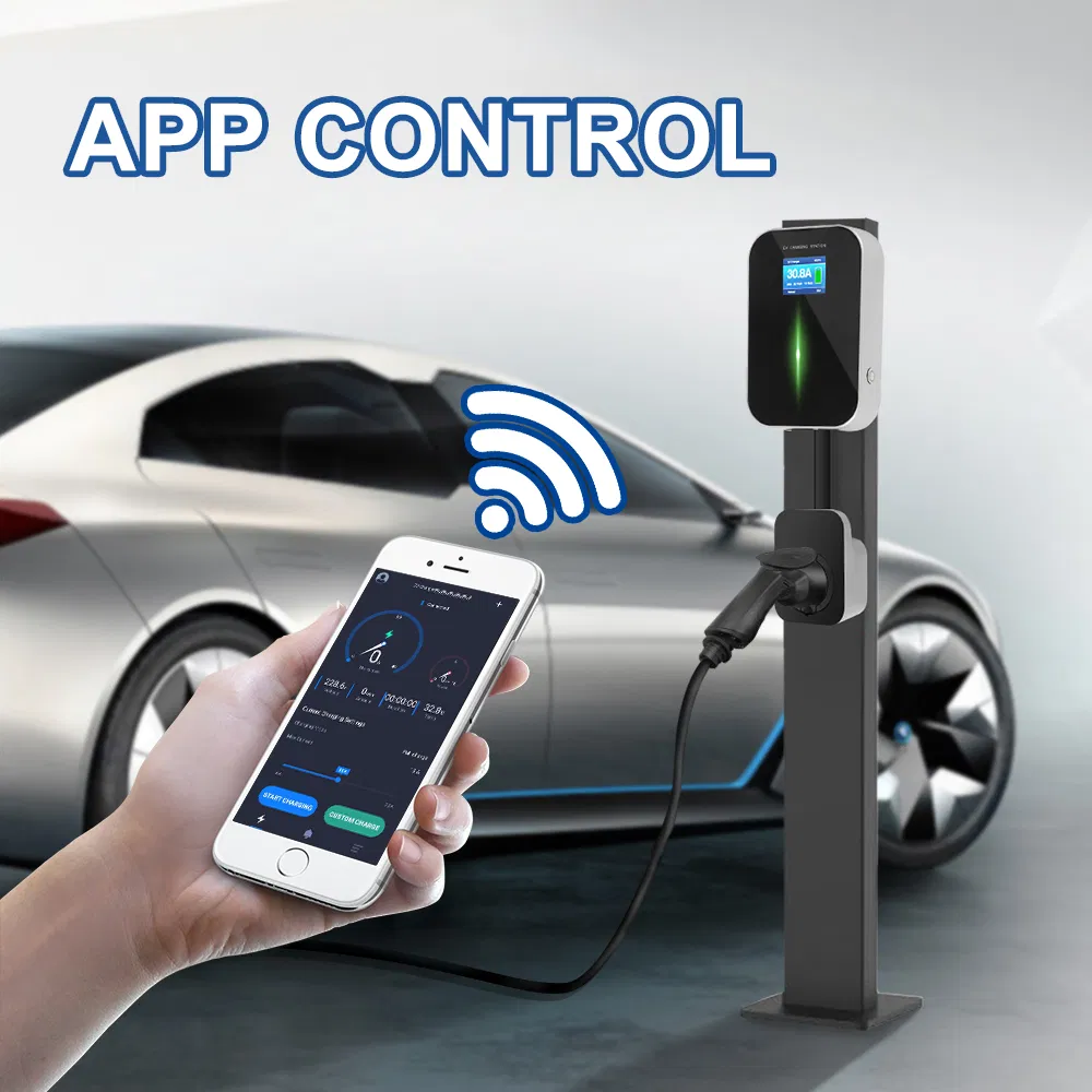 EV Car Smart Wireless 22kw Wallbox Charger with EV Socket