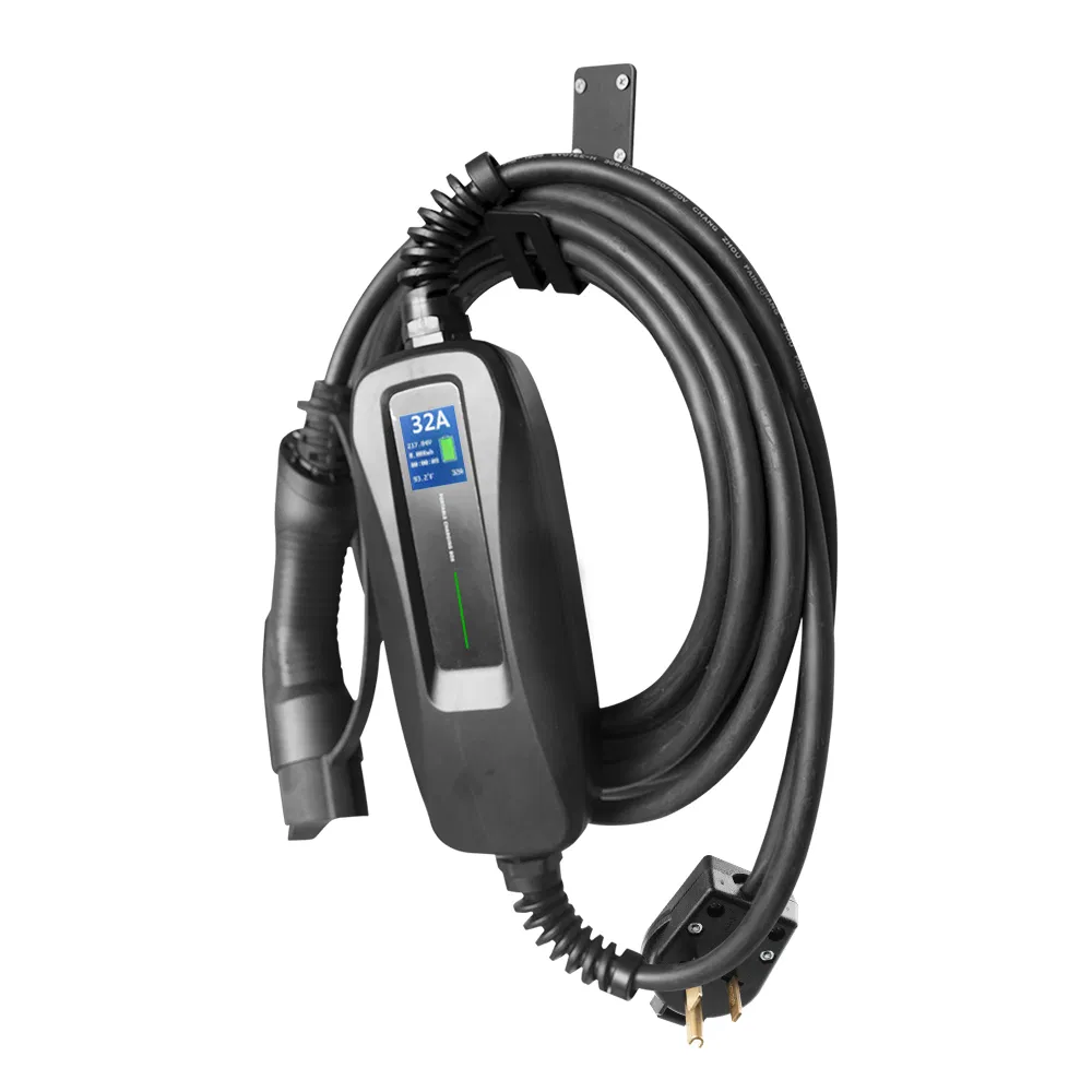 32A SAE J1772 Level 2 Portable EV Charger with NEMA14-50 Plug