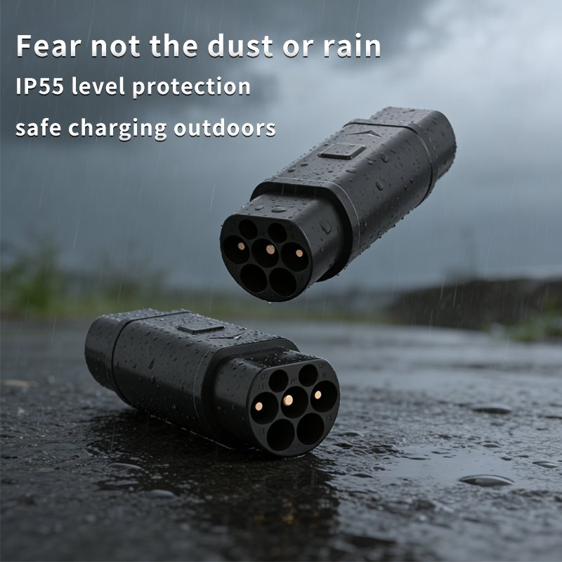 Type2 to Gbt AC EV Charging Adapter for Chinese Electric Vehicles IEC62196 Compatible Evse Connector