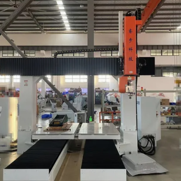 Double Work Table 5 Axis CNC Center for EV Battery Cover Machining