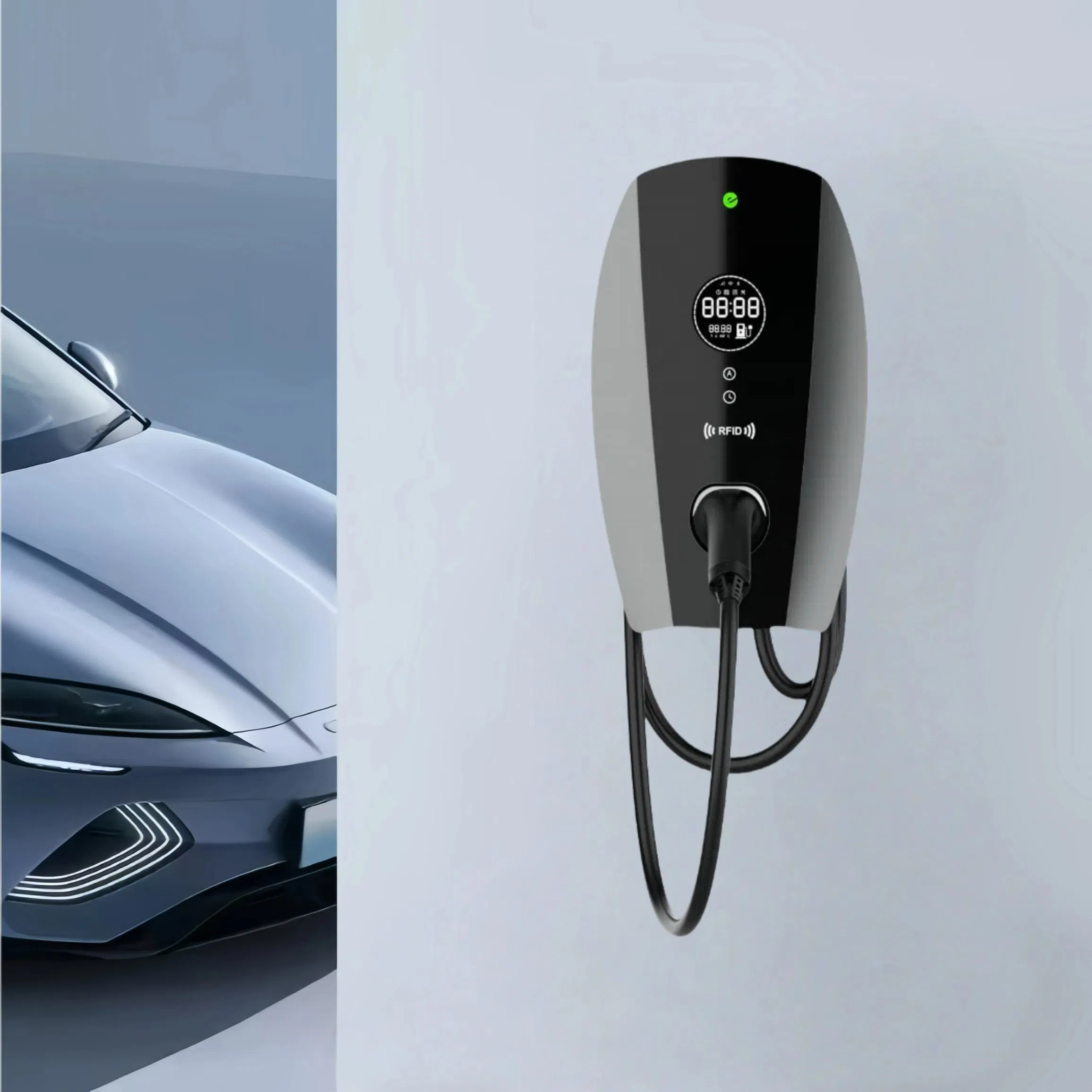 Guhe IP54 Level 2 Charging Station 11kw Type 1 Type 2 GB/T EV Fast Charging Wall Mount EV Charger Station