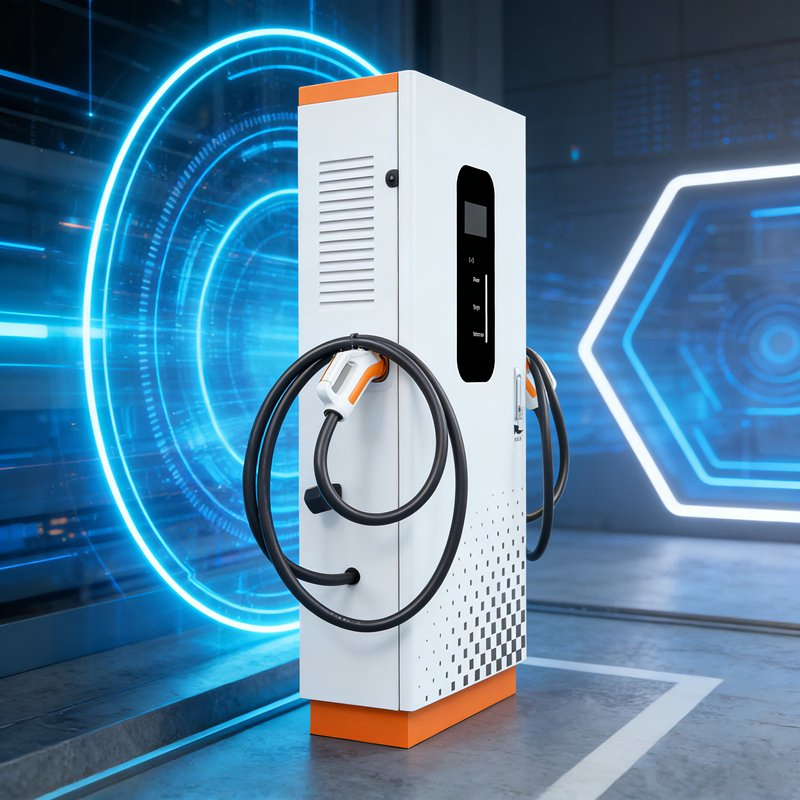 Sinrayk064 80kw a New Type of Weatherproof DC Fast Charging Station for Commercial Workplaces, Factory Original, Full Form and Size