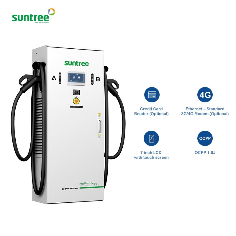 Suntree EV DC Fast Chargerev Wireless Charger DC EV Charger 200V 1000VDC DC EV Charger IP54 60kw 80kw 120kw
