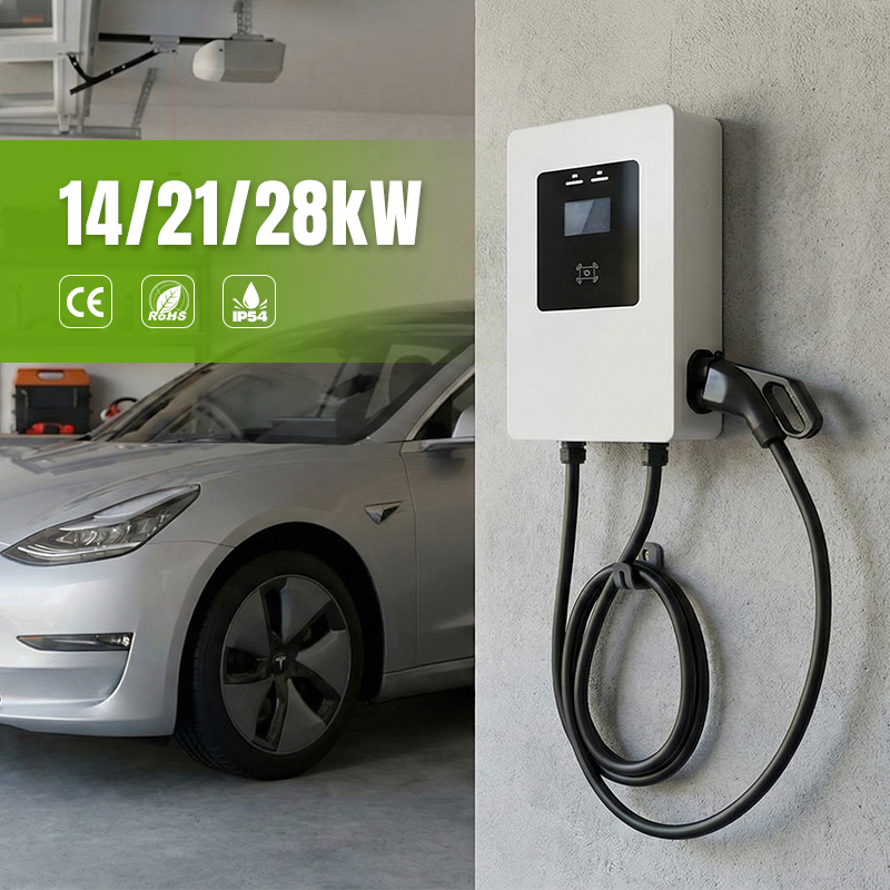 Smart Fast DC EV Charger 14-28kw Level 2 CCS1 Nacs Dlb Dynamic Charging Station