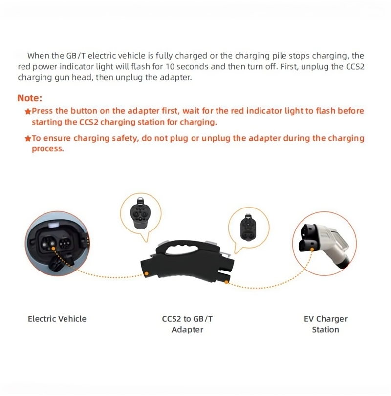 CCS2 to Gbt Evse EV Charging Connector CE DC Charger Adapter