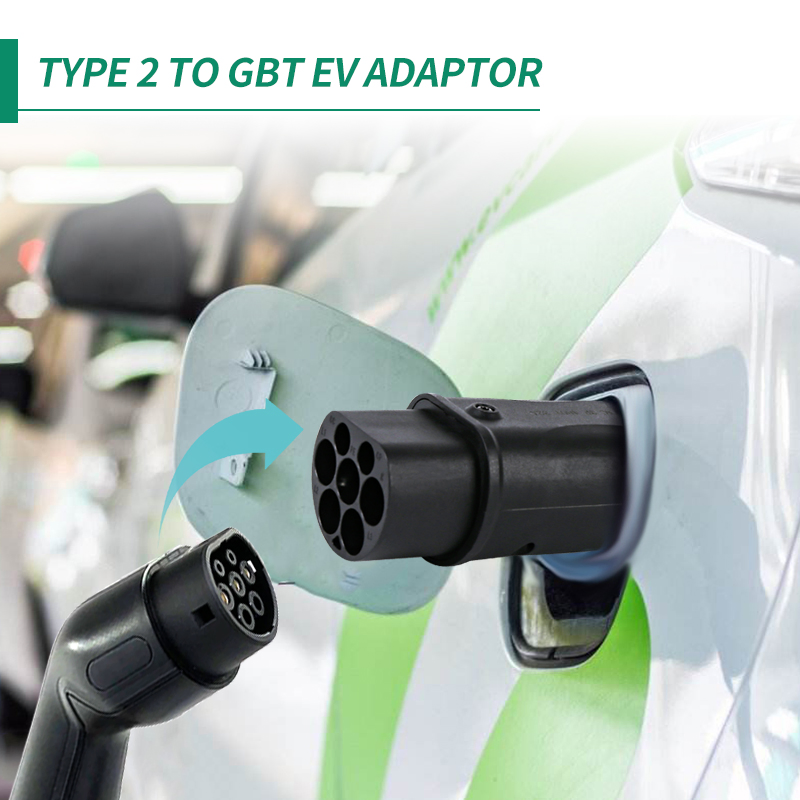 32A 7.2kw Type 2 to Gbt EV Cable Plug to IEC 62196 Socket Charging Adapter for Car Chargers
