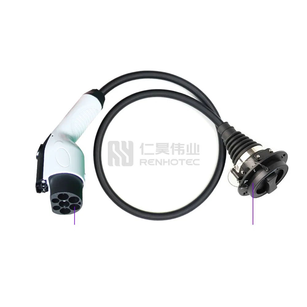 Type 2 to GB/T EV Car Charger Cable GB Plug to IEC 62196 Vehicle Side Socket Charging Adapter