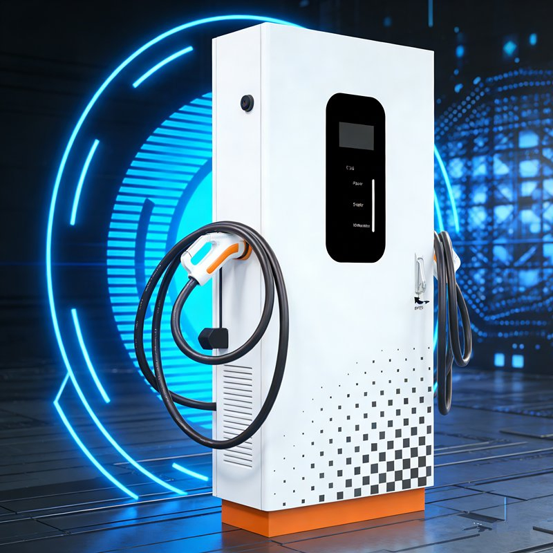 Sinrayk064 80kw a New Type of Weatherproof DC Fast Charging Station for Commercial Workplaces, Factory Original, Full Form and Size