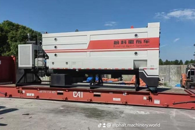 Cement spreader vehicle delivery