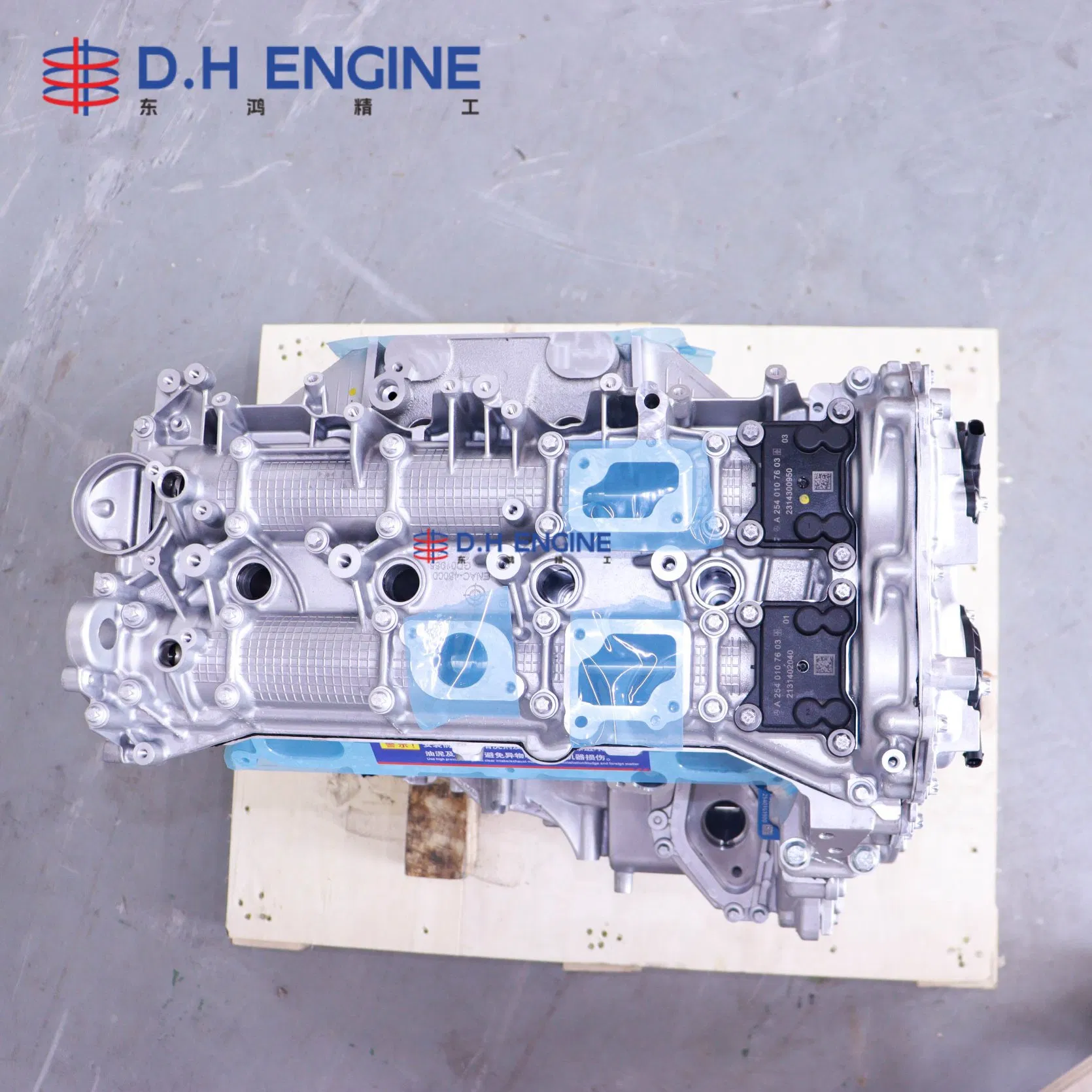 محرك مرسيدس المصنف الأعلى 254915 كتلة المحرك الطويلة 1.5L 48V محرك هجين خفيف مع كامترونيك Gdi لمرسيدس C260 E260 Glc260 W206 V214 X254 قطع غيار السيارات