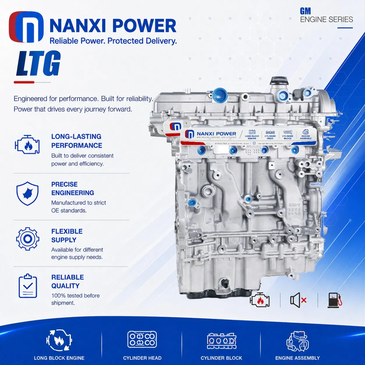 لتر (جنرال) لو Power2.0t 2.0t بنزين لسيارة كورية GM بويك شيفروليه كاديلاك Xts بويك لاكروس إنفيجن شيفروليه ماليبو تجميع المحرك