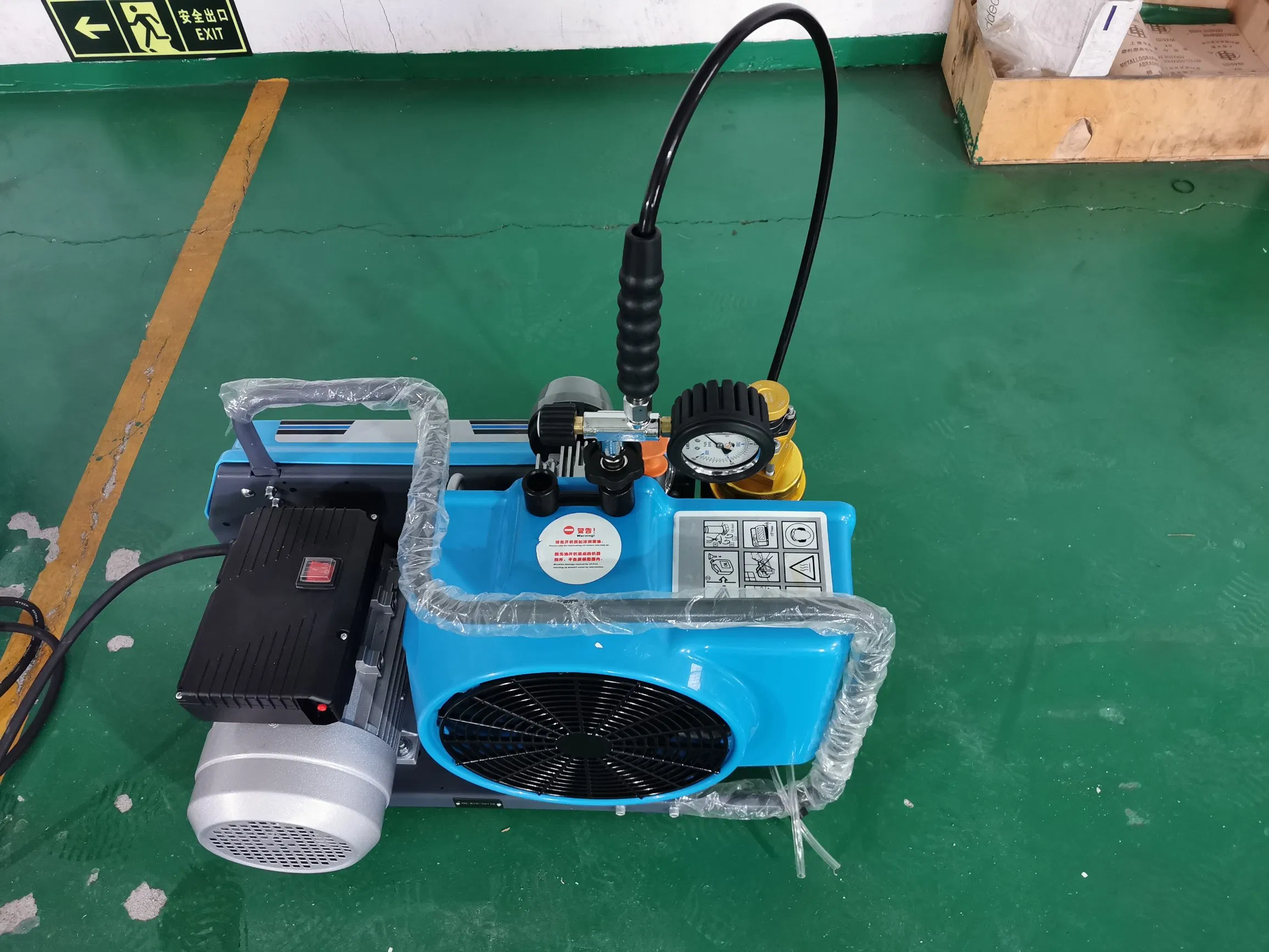 4500psi 100L/Min ضاغط هواء عالي الضغط للتنفس تحت الماء، بي سي بي، كرة الطلاء