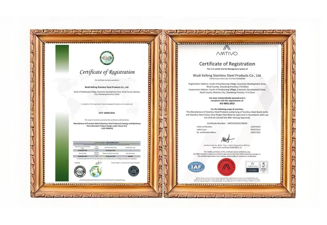 Certificates