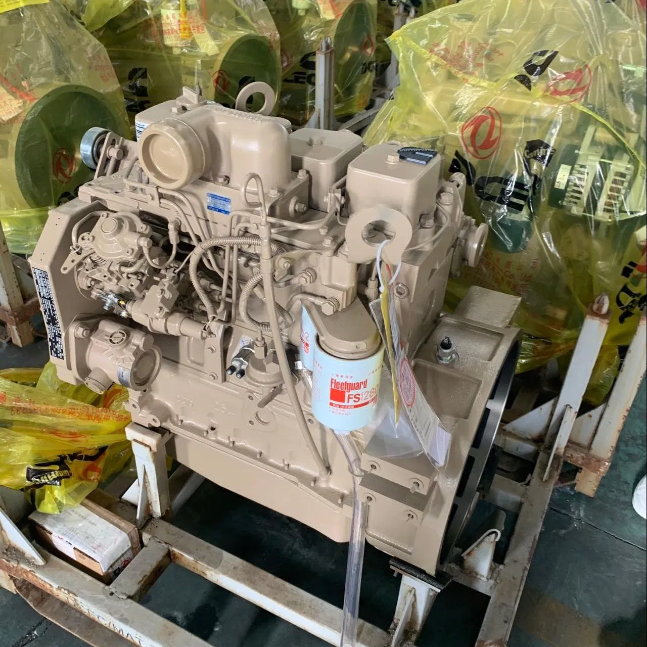 محرك ديزل صغير من ديسك Eqb3.9 125HP 140HP حافلة شاحنة جرار سيارة بيك أب مجموعة محرك ديزل مستعملة