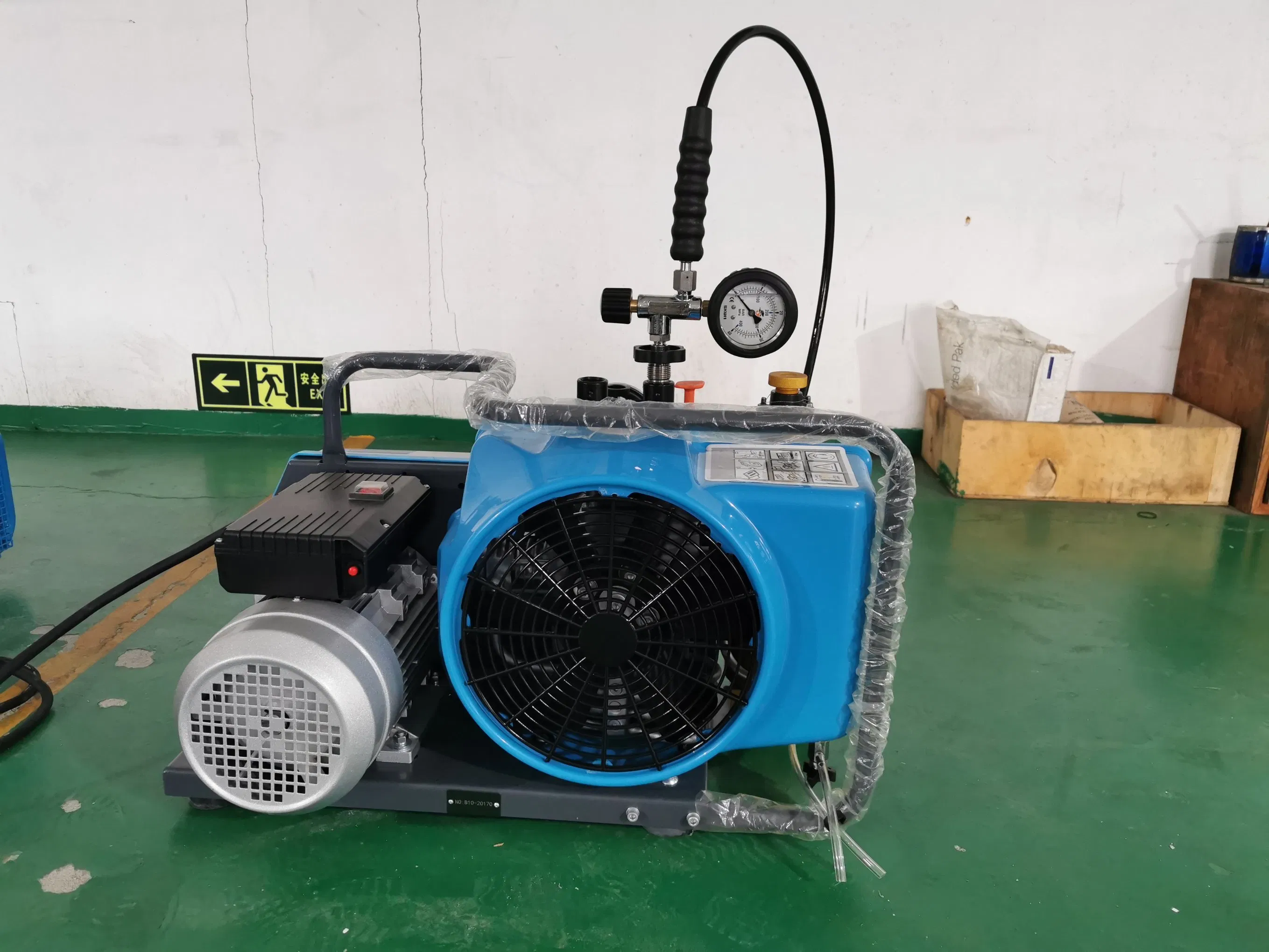 4500psi 100L/Min ضاغط هواء عالي الضغط للتنفس تحت الماء، بي سي بي، كرة الطلاء