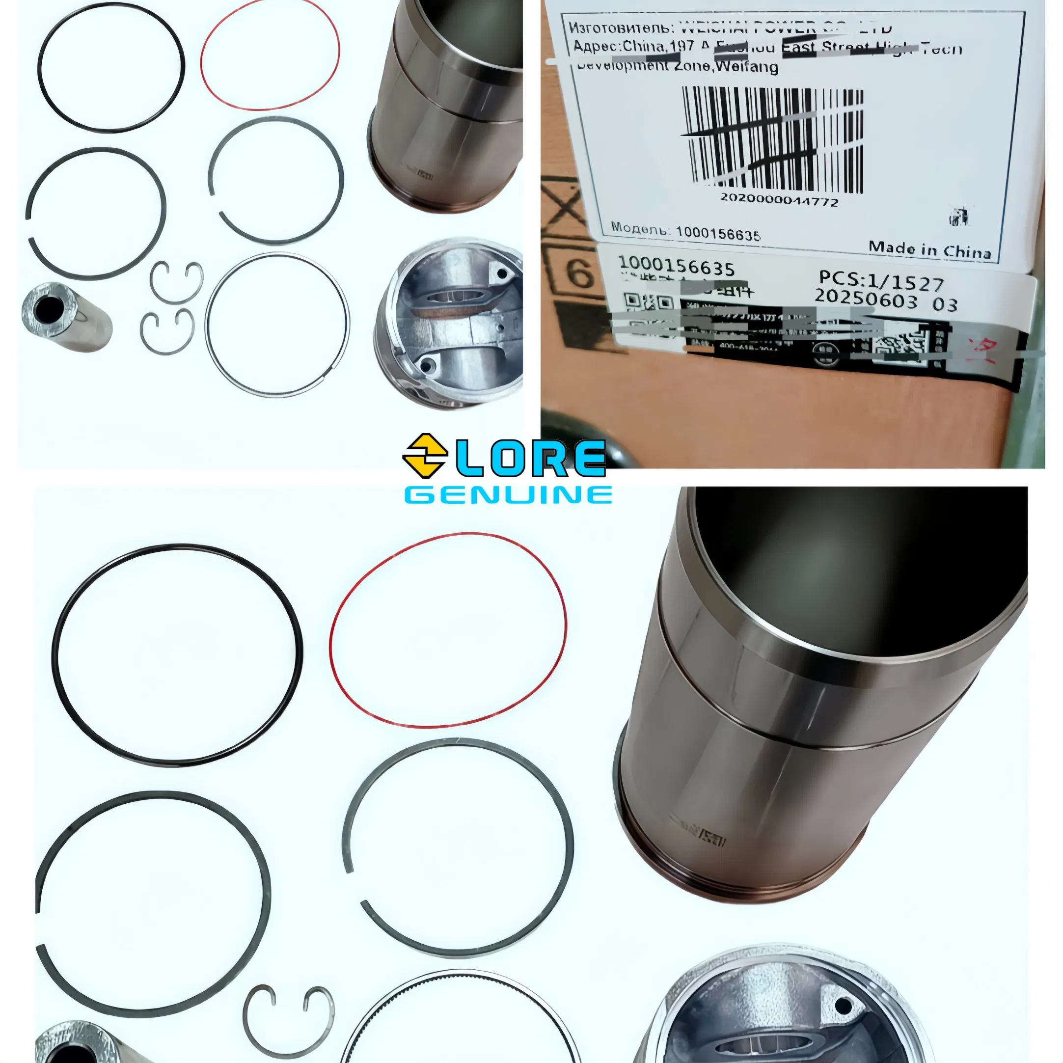 1000156635 1000210138 1001986026 1000264408 مكونات نواة الطاقة لأسطوانة المحرك المكبس لمحركات الديزل