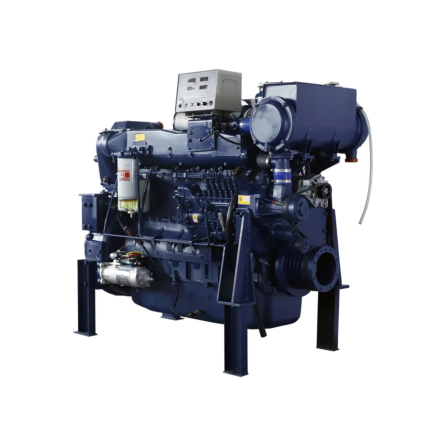محرك ديزل بحري مزود بشاحن توربيني وبدء كهربائي وتبريد مائي من علامة تجارية مميزة 240HP