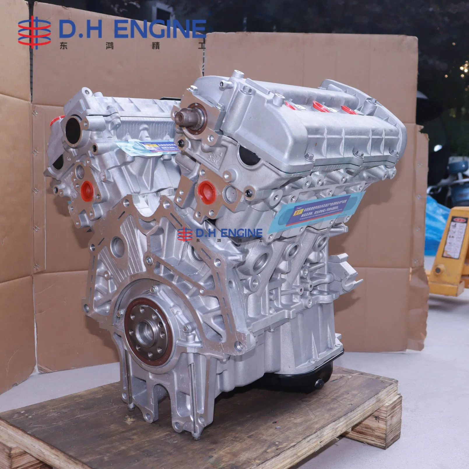 100% تم اختبار 2.7L G6ba مجموعة كتلة المحرك المعاد تصنيعها للغاز 6 أسطوانة لسيارة هيونداي سوناتا بنزين