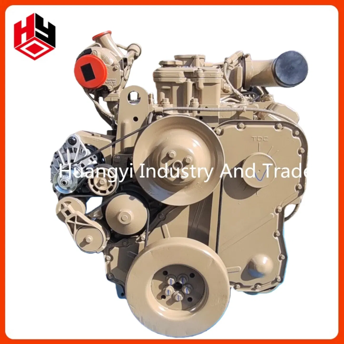 محرك حافلة جديد خطي 6-Cylinder 8.9L محرك ديزل مزود بشاحن توربيني ومبرد Qsl9 لمحركات الحفارات واللودرات والمركبات التجارية