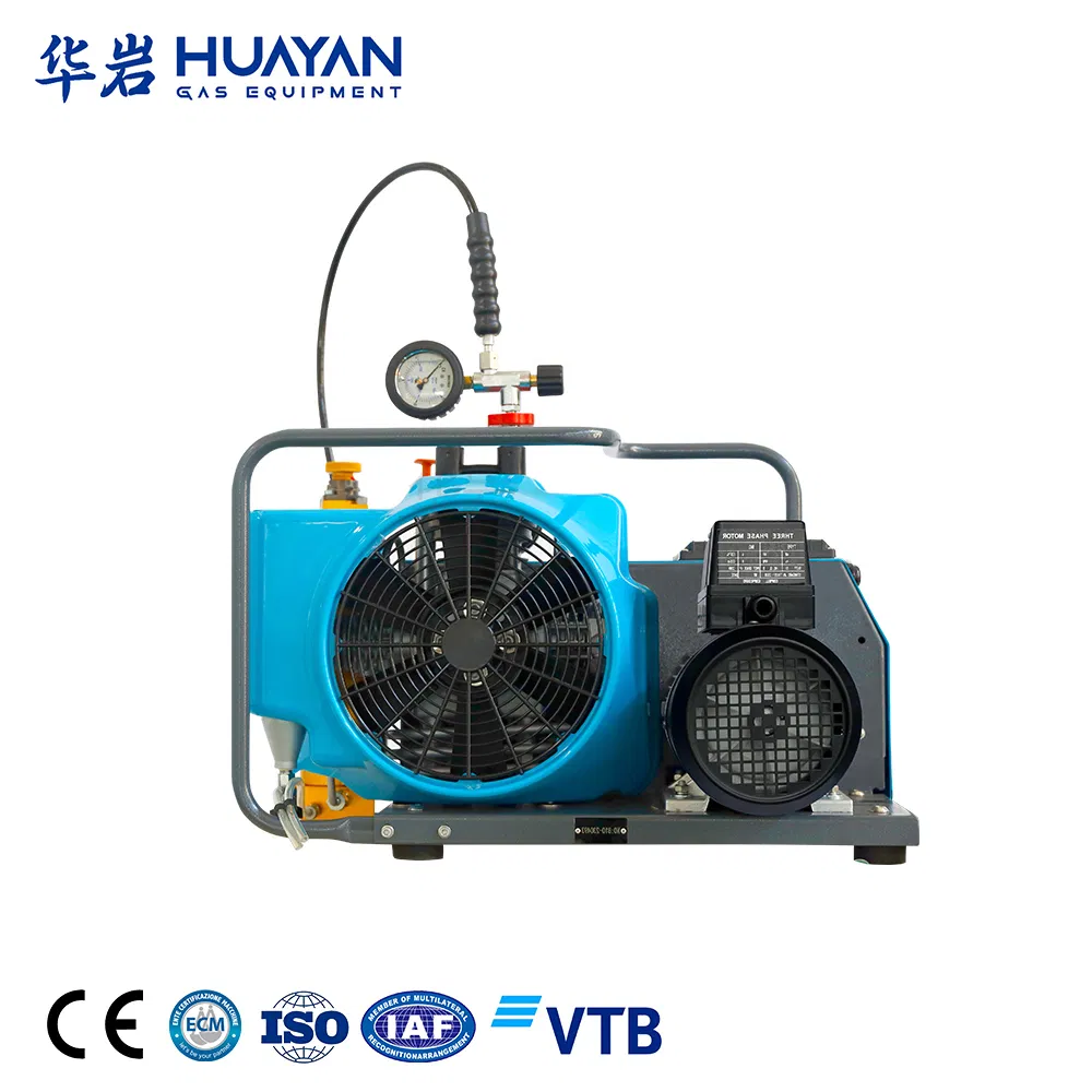 4500psi 300bar ضاغط هواء عالي الضغط خالي من الزيت ضاغط غوص