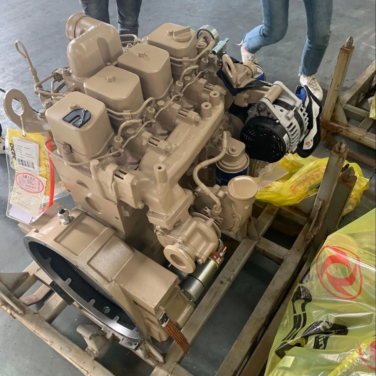 دونغفنغ منغشي بيك أب مركبة مستعملة صغيرة محرك ديزل مستعمل B150 3.9L 4 مجموعة محرك ديزل أسطواني 150HP Eqb150
