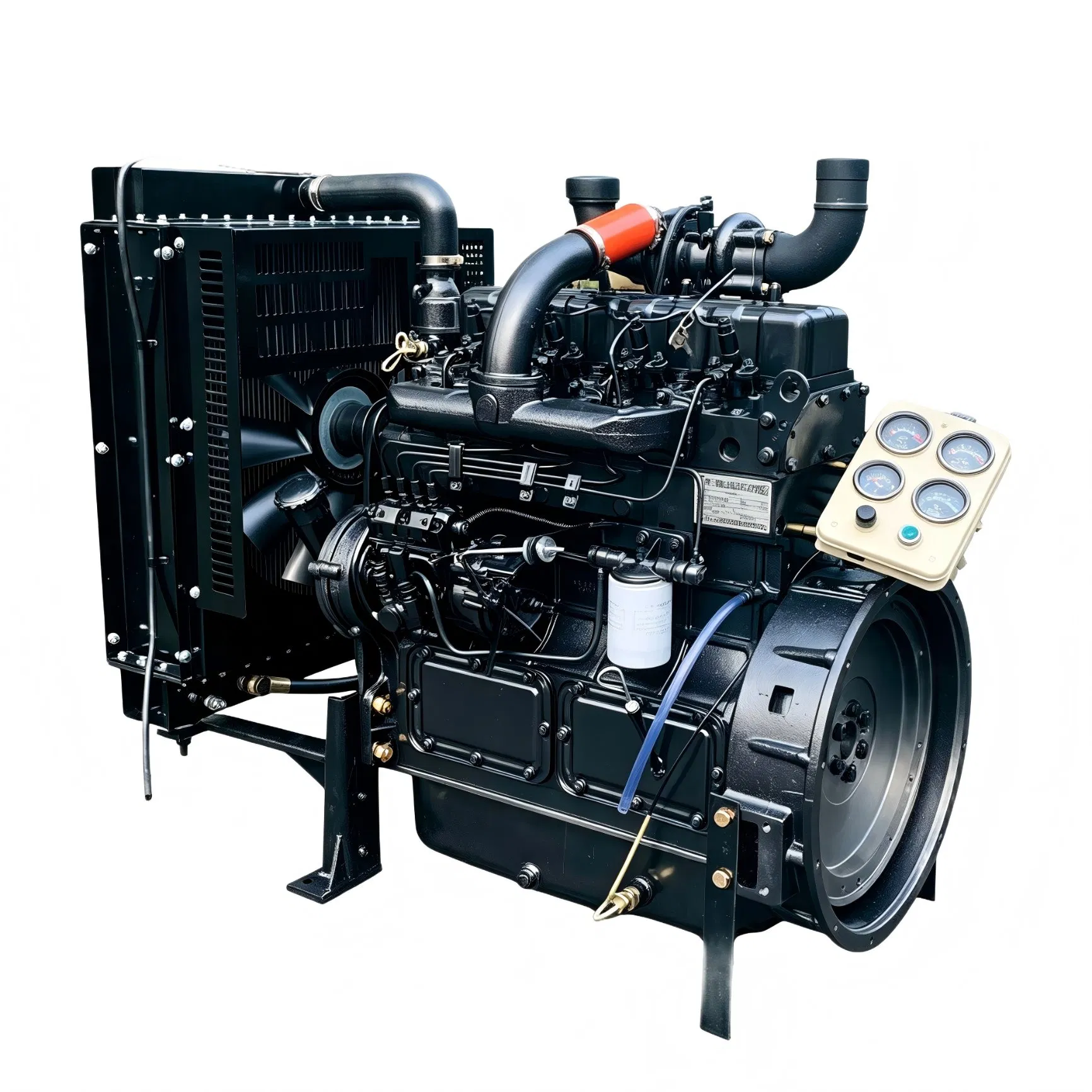 محرك ديزل مزود بشاحن توربيني لوحدة توليد الطاقة الثابتة 76kw 2000rpm