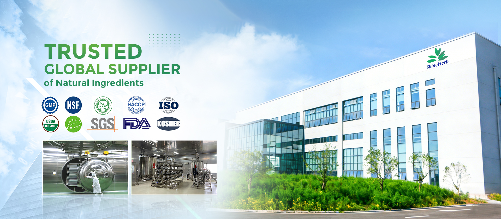 ShineHerb Biotech extraction and quality control facility in Xi'an