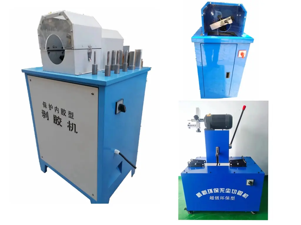 Hose skiving machine
