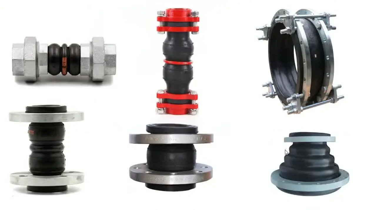 Flexible rubber expansion joint