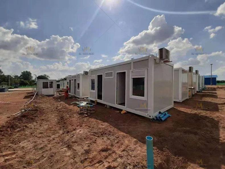 Alojamento Portátil de Design Modular para Trabalhadores da Construção