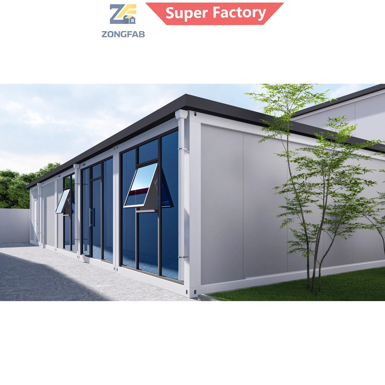 Montagem Desmontável Prefabricada Módulo Container Edifício Habitação Escritório Sala de Aula Funcionário Estudante Professor Reunião Edifício Casa Projeto Escolar