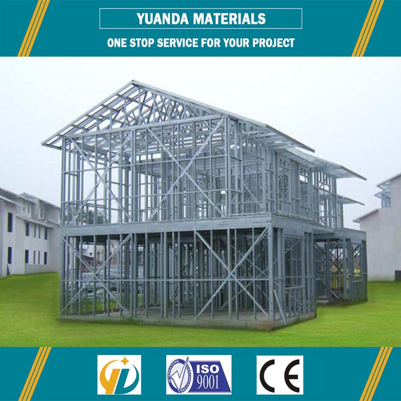 Estrutura de Aço Leve para Casa Prefabricada Sistema de Estrutura de Aço Lgs Conjunto de Estrutura Modular de Aço Fabricante da China