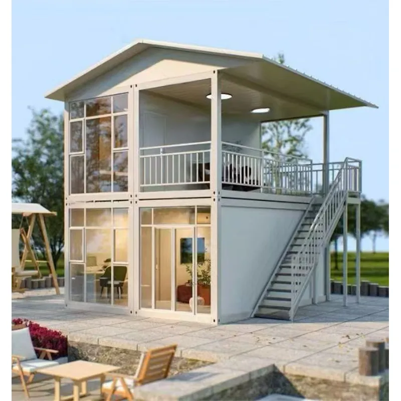 Casa Contêiner Prefabricada Reutilizável Modular de Montagem Rápida