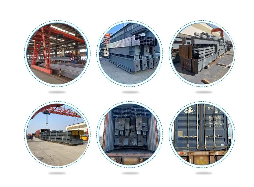 Edifício Modular de Estrutura de Aço com Quadro Metálico Prefabricado para Indústria