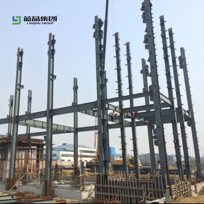 Construção de Fábrica Industrial Planta Modular Prefabricada Estrutura de Aço Estrutura de Oficina Armazém