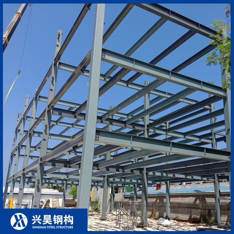 Construção Modular de Grande Espaço Industrial Comercial Híbrido Casa Escritório Prefabricado Estrutura de Metal Aço Edifício