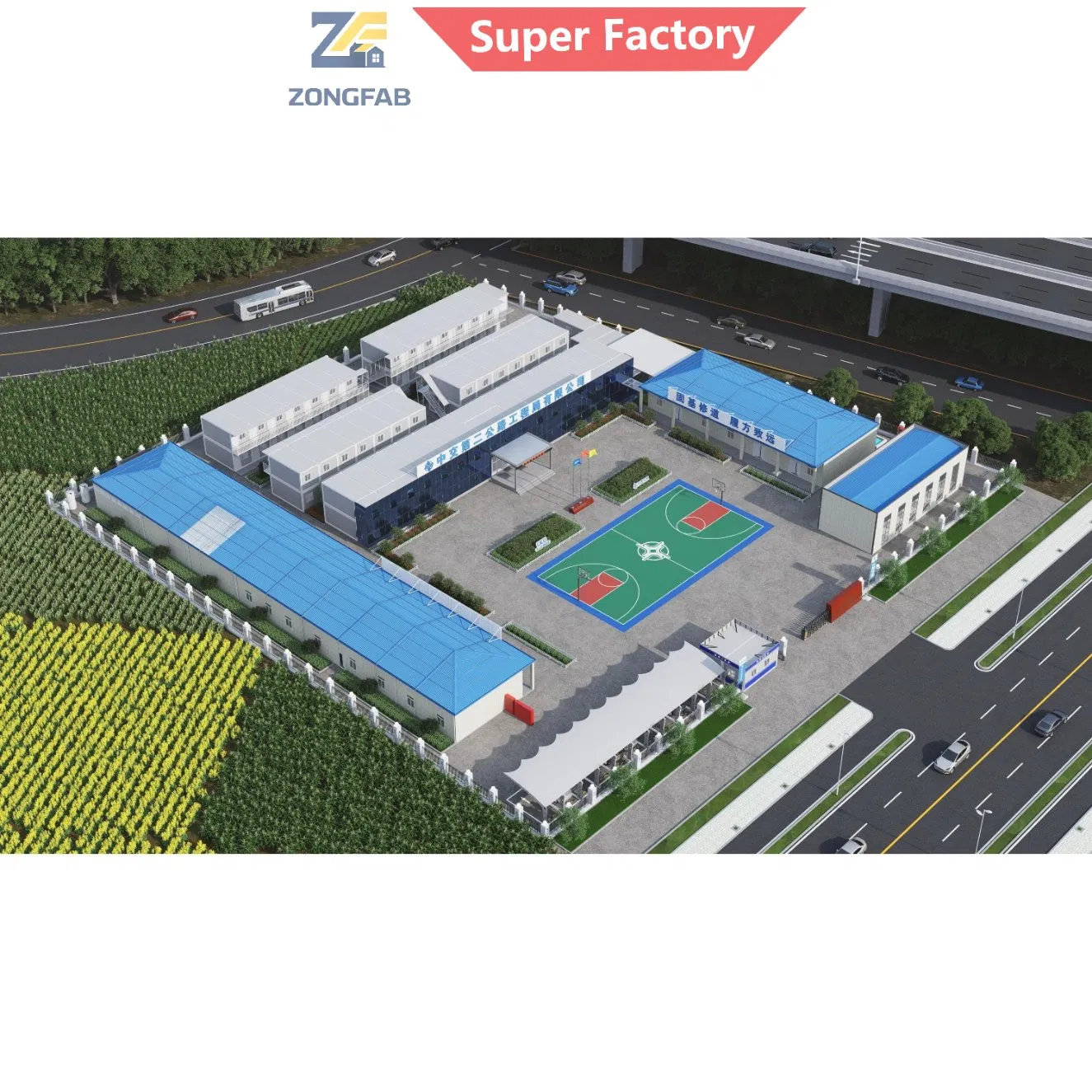 Solução Turnkey Completa Fábrica Aço Alojamento para Trabalhadores Residencial Pré-fabricado Modular Edifício Container Acampamento Hotel Motel